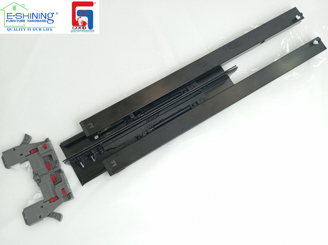 Electroplating Black Undermount Drawer Slide