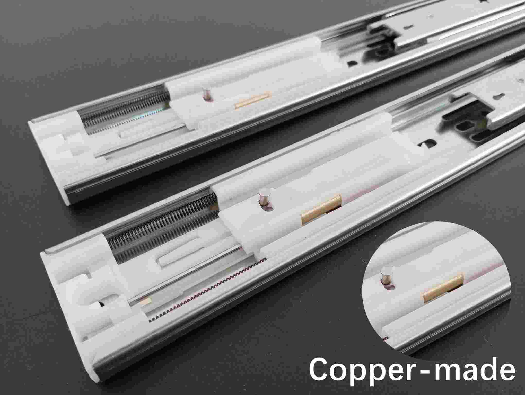 Soft Close Ball Bearing Slide With Copper Buffer